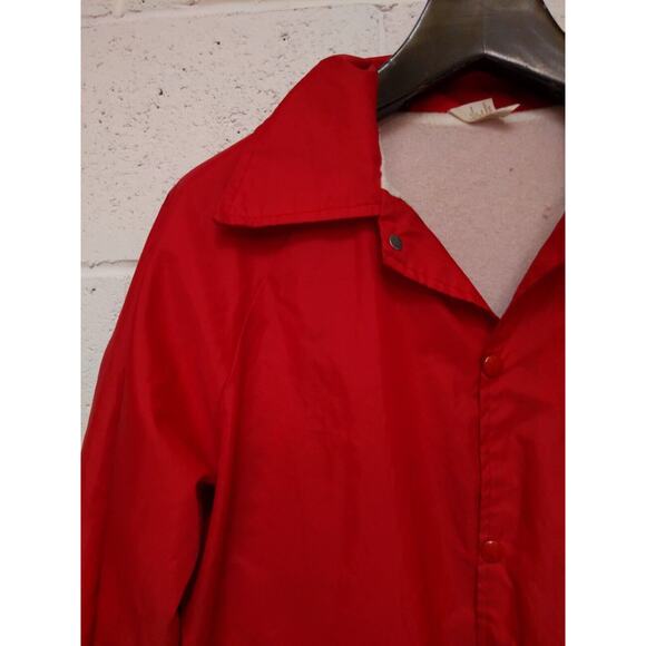 VTG Auburn Windbreaker Jacket National Sheriffs Association Red Sz L Nylon USA - Picture 3 of 10